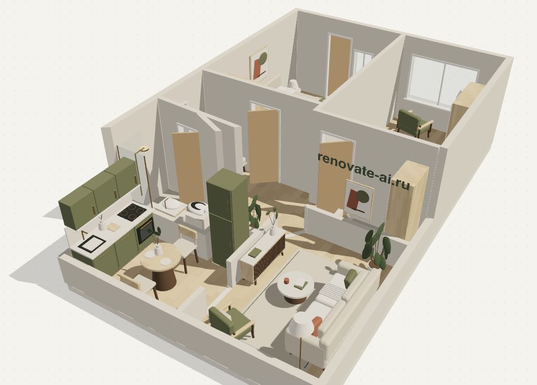 Демо-квартира в 3D